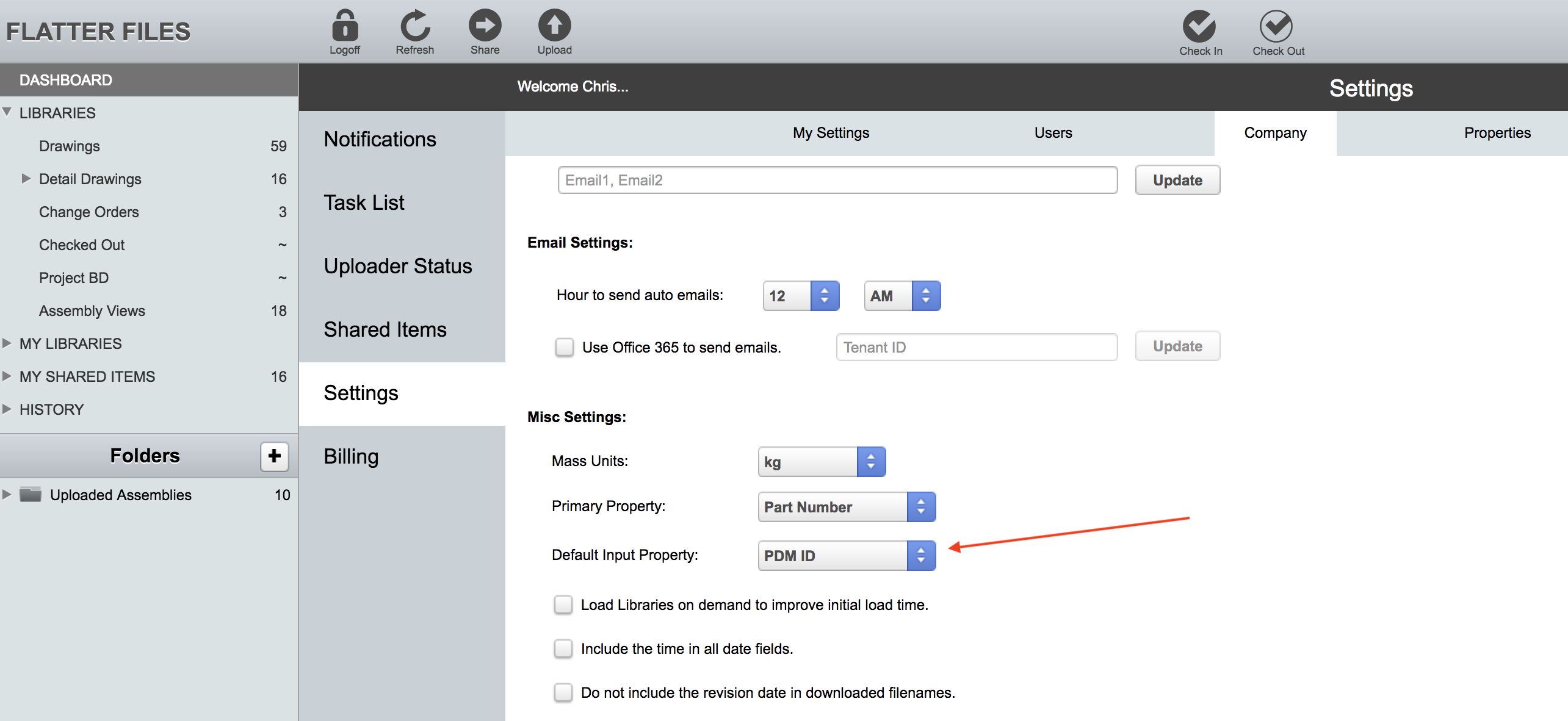 Default Input Property