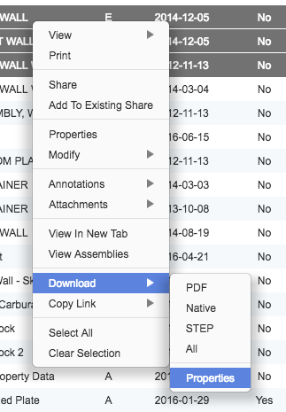 Download Properties